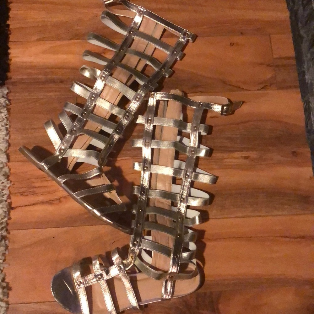 Glaze gladiator sandals